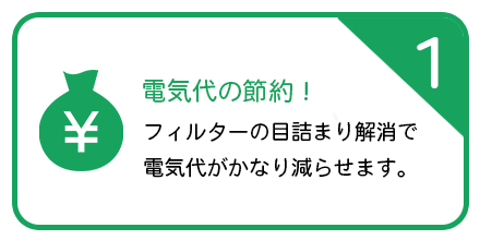 フィルター掃除の５つの効果